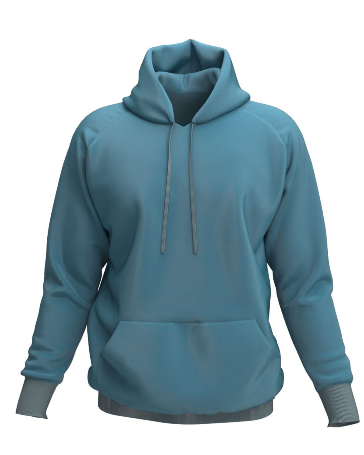 Custom hoodie in fleece fabric